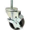 Component Hardware Caster, 3" Skttr7-F W B Rake CMT1-3BBN